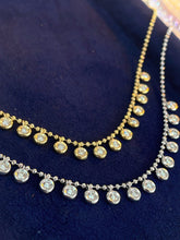 Load image into Gallery viewer, LUOWEND 18K Yellow Gold Natural Diamond Necklace for Women
