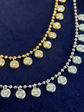 Load image into Gallery viewer, LUOWEND 18K Yellow Gold Natural Diamond Necklace for Women
