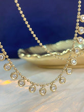 Load image into Gallery viewer, LUOWEND 18K Yellow Gold Natural Diamond Necklace for Women
