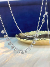 Load image into Gallery viewer, LUOWEND 18K Yellow Gold Natural Diamond Necklace for Women
