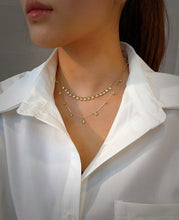 Load image into Gallery viewer, LUOWEND 18K Yellow Gold Natural Diamond Necklace for Women
