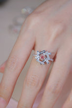 Load image into Gallery viewer, LUOWEND 18K White Gold Natural Pink Diamond Ring for Women
