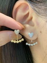 Load image into Gallery viewer, LUOWEND 18K White/Yellow Gold Real Natural Diamond Earrings for Women
