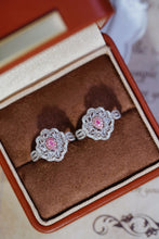 Load image into Gallery viewer, LUOWEND 18K White Gold Natural Pink Diamond Ring for Women

