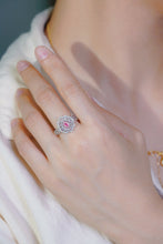 Load image into Gallery viewer, LUOWEND 18K White Gold Natural Pink Diamond Ring for Women
