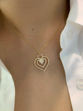 Load image into Gallery viewer, LUOWEND 18K White/Yellow Gold Fine Jewelry Real Natural Diamond Necklace for Women
