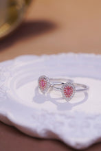 Load image into Gallery viewer, LUOWEND 18K White Gold Natural Pink Diamond Ring for Women

