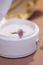 Load image into Gallery viewer, LUOWEND 18K White Gold Natural Pink Diamond Ring for Women
