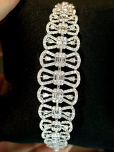 Load image into Gallery viewer, LUOWEND 18K White Gold Real Natural Diamond Bracelet for Women
