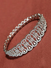 Load image into Gallery viewer, LUOWEND 18K White Gold Real Natural Diamond Bracelet for Women
