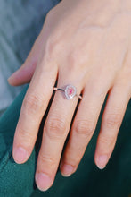 Load image into Gallery viewer, LUOWEND 18K White Gold Natural Pink Diamond Ring for Women
