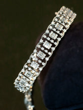 Load image into Gallery viewer, LUOWEND 18K White Gold Real Natural Diamond Bangle for Women
