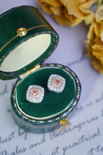 Load image into Gallery viewer, LUOWEND 18K White Gold Natural Diamond Earrings for Women
