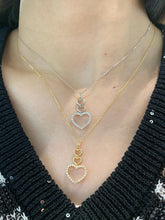 Load image into Gallery viewer, LUOWEND 18K White/Yellow Gold Fine Jewelry Real Natural Diamond Pendant Necklace for Women
