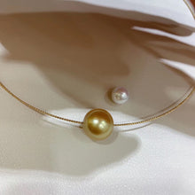 Load image into Gallery viewer, LUOWEND 18K Yellow Gold Natural Pearl Necklace for Women
