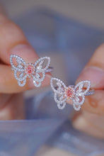 Load image into Gallery viewer, LUOWEND 18K White Gold Natural Pink Diamond Ring for Women
