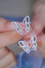 Load image into Gallery viewer, LUOWEND 18K White Gold Natural Pink Diamond Ring for Women
