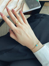 Load image into Gallery viewer, LUOWEND 18K Yellow Gold Natural Opal Bracelet for Women
