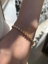 Load image into Gallery viewer, LUOWEND 18K Yellow Gold Natural Diamond Bracelet for Women
