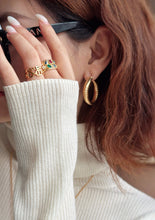 Load image into Gallery viewer, LUOWEND 18K Yellow Gold Natural Gemstone Ring for Women
