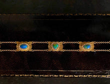 Load image into Gallery viewer, LUOWEND 18K Yellow Gold Natural Opal Bracelet for Women
