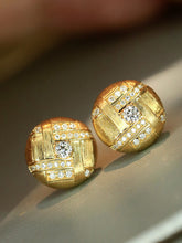 Load image into Gallery viewer, LUOWEND 18K Yellow Gold Fine Jewelry Real Natural Diamond for Women
