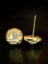 Load image into Gallery viewer, LUOWEND 18K Yellow Gold Fine Jewelry Real Natural Diamond for Women

