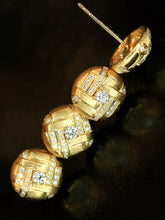 Load image into Gallery viewer, LUOWEND 18K Yellow Gold Fine Jewelry Real Natural Diamond for Women
