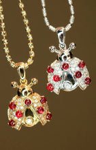 Load image into Gallery viewer, LUOWEND 18K White/Yellow Gold Fine Jewelry Real Natural Ruby Pendant for Women
