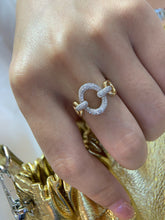 Load image into Gallery viewer, LUOWEND 18K Yellow Gold Fine Jewelry Real Natural Diamond Ring for Women

