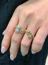 Load image into Gallery viewer, LUOWEND 18K Yellow Gold Fine Jewelry Real Natural Diamond Ring for Women
