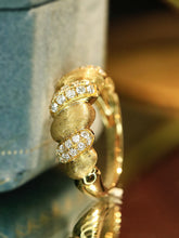 Load image into Gallery viewer, LUOWEND 18K Yellow Gold Fine Jewelry Real Natural Diamond Ring for Women
