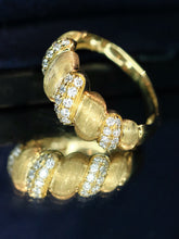 Load image into Gallery viewer, LUOWEND 18K Yellow Gold Fine Jewelry Real Natural Diamond Ring for Women
