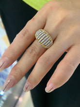 Load image into Gallery viewer, LUOWEND 18K Yellow Gold Fine Jewelry Real Natural Diamond Ring for Women
