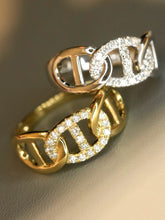 Load image into Gallery viewer, LUOWEND 18K White/Yellow Gold Fine Jewelry Real Natural Diamond Ring for Women

