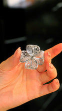 Load image into Gallery viewer, LUOWEND 18K White Gold Natural Emerald Pendant for Women
