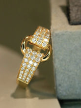 Load image into Gallery viewer, LUOWEND 18K Yellow Gold Fine Jewelry Real Natural Diamond Ring for Women
