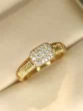 Load image into Gallery viewer, LUOWEND 18K Yellow Gold Fine Jewelry Real Natural Diamond Ring for Women
