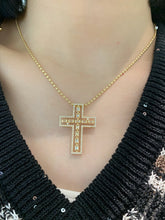 Load image into Gallery viewer, LUOWEND 18K White/Yellow Gold Real Natural Diamond Pendant for Women

