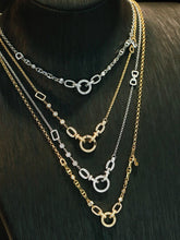 Load image into Gallery viewer, LUOWEND 18K White/Yellow Gold Real Natural Diamond Necklace for Women
