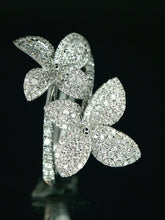 Load image into Gallery viewer, LUOWEND 18K White Gold Fine Jewelry Real Natural Diamond Ring for Women
