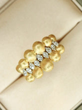 Load image into Gallery viewer, LUOWEND 18K Yellow Gold Fine Jewelry Real Natural Diamond Ring for Women
