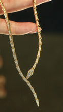 Load image into Gallery viewer, LUOWEND 18K Yellow Gold Fine Jewelry Real Natural Diamond Necklace for Women
