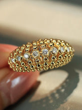 Load image into Gallery viewer, LUOWEND 18K Yellow Gold Fine Jewelry Real Natural Diamond Ring for Women
