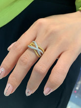 Load image into Gallery viewer, LUOWEND 18K Yellow Gold Fine Jewelry Real Natural Diamond Ring for Women
