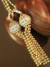 Load image into Gallery viewer, LUOWEND 18K Yellow Gold Fine Jewelry Real Natural Diamond Pendant for Women
