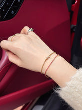 Load image into Gallery viewer, LUOWEND 18K Yellow Gold Natural Diamond Bracelet for Women
