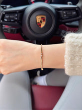 Load image into Gallery viewer, LUOWEND 18K Yellow Gold Natural Diamond Bracelet for Women
