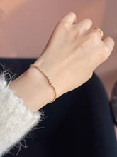 Load image into Gallery viewer, LUOWEND 18K Yellow Gold Natural Diamond Bracelet for Women
