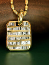Load image into Gallery viewer, LUOWEND 18K White/Yellow Gold Fine Jewelry Real Natural Diamond Pendant for Women
